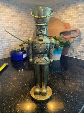 Lava Nutcracker Candle Holder 12”